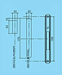 Centre distance 190